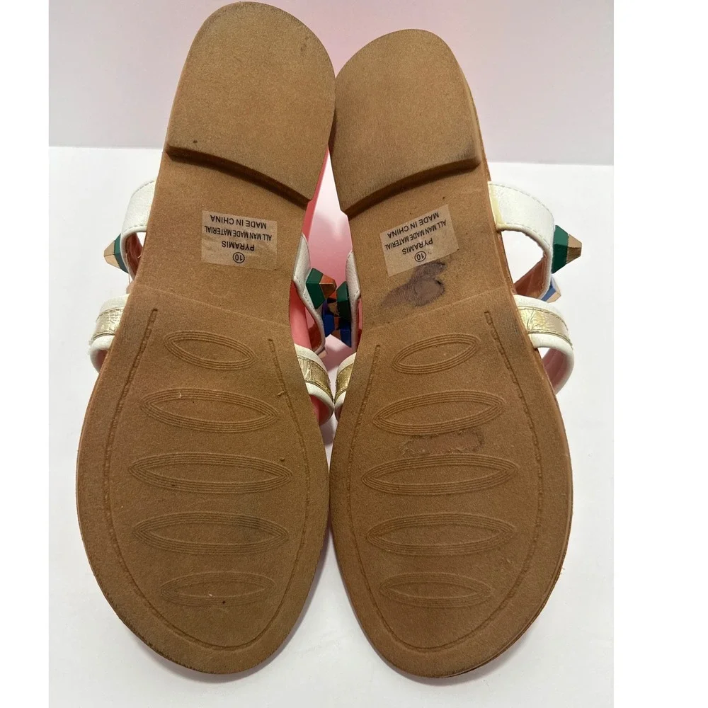 Catherine Malandrino‎ Studded Thong Sandal 10 Women Boho Beach Festival Resort